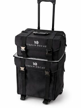 Urban Decay Black Rolling Cosmetic Organizer with Telescoping Handle